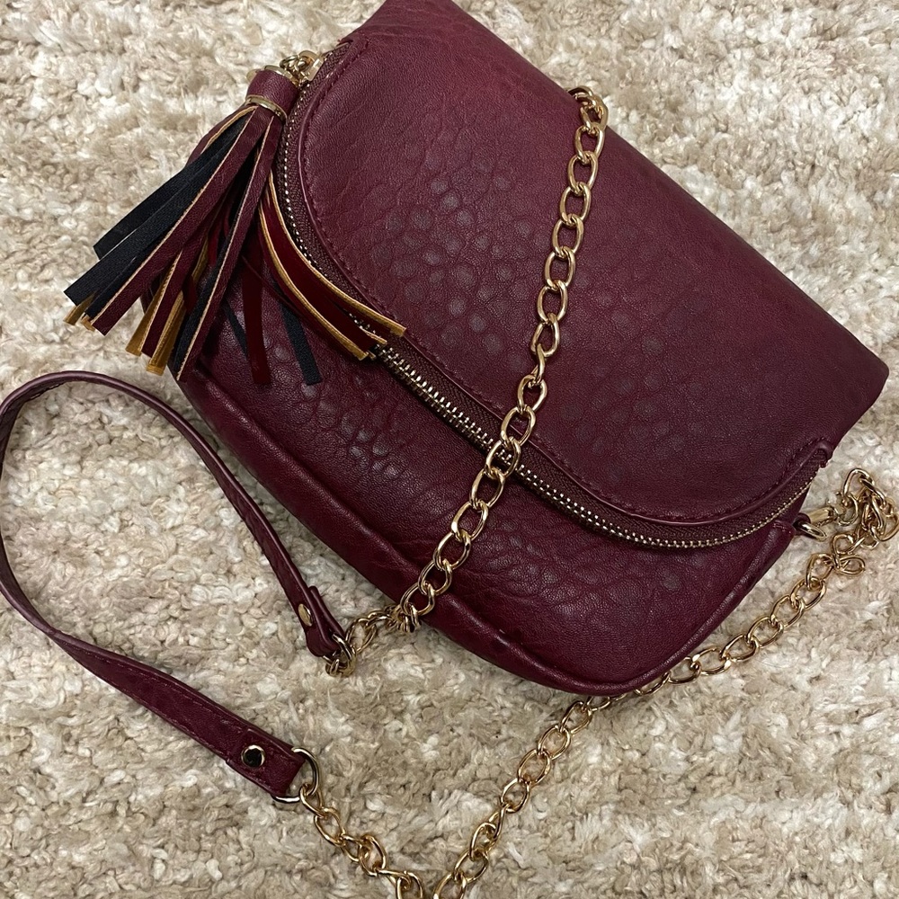 Moda Luxe Crossbody Bag with chain strap